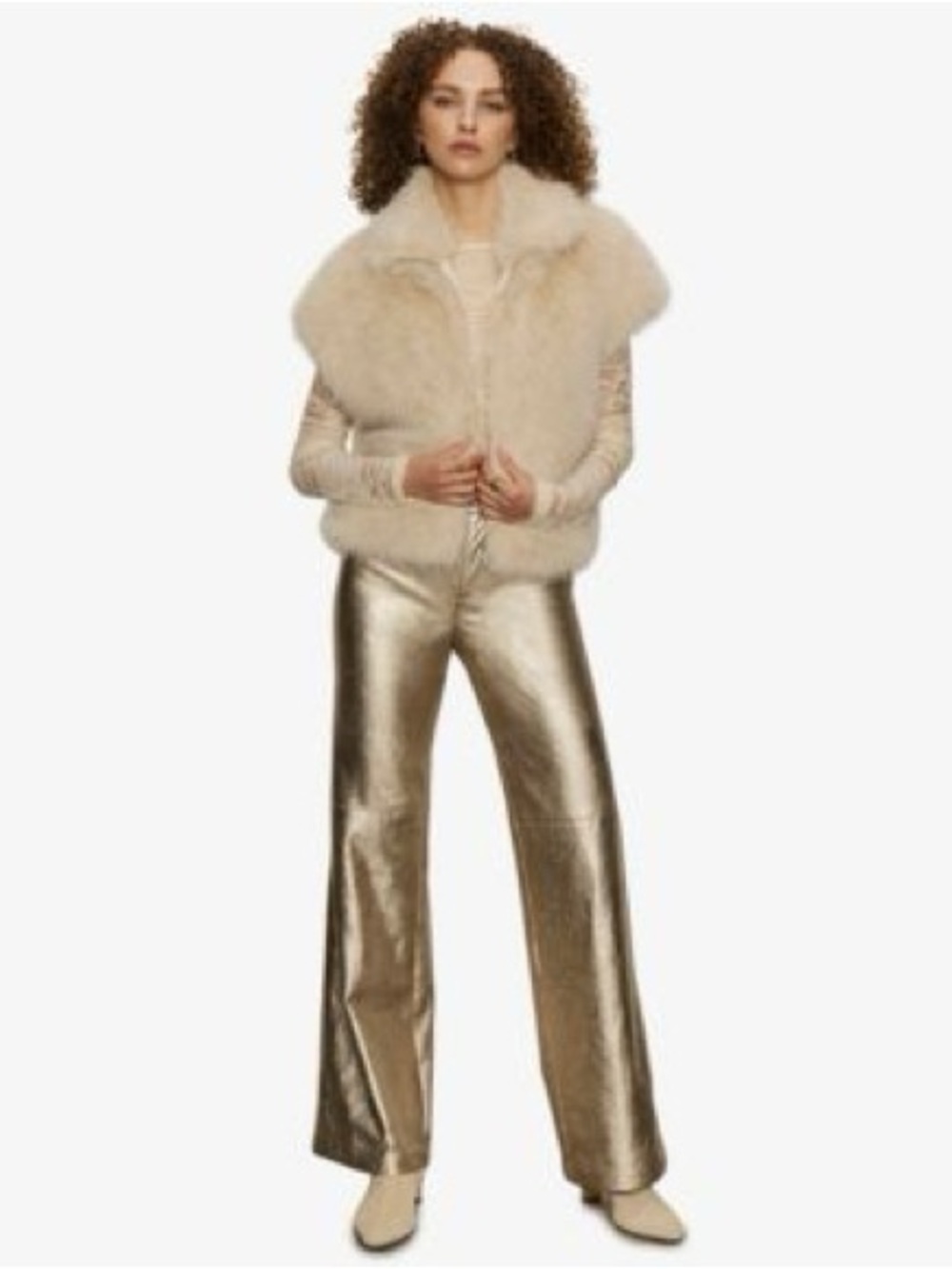 BNWOT Sanctuary Women’s Metallic Gold Jeans - Size 27